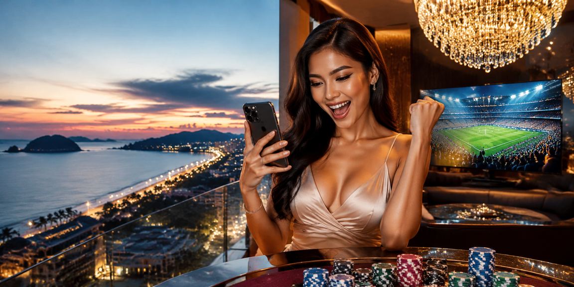 Pengguna di Langkawi mengakses papan kawalan VIP lifepo4 melalui telefon pintar di tepi pantai